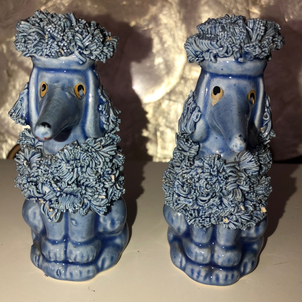 VINTAGE SPAGHETTI POODLE SALT/PEPPER SHAKERS